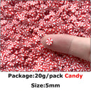 20g Mini Polymer Clay Embellishments Halloween Skull Christmas Candy Cane Mixed Pattern DIY Holiday Crafting Shaker Sprinkles