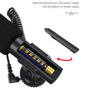 MAMEN 3.5mm Audio Plug Recording Microphone with Spring Cable One Key Switch Mode for Mobile Phone Camera Universal Video Record