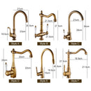 Antique Bronze Kitchen faucets 360 Rotate Swivel Faucet Hot Cold Water Tap Mixer Kitchen Sink Faucet ELK331