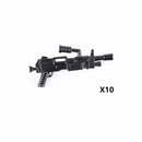 WW2 Military Weapon Building Blocks Maxine U.S. M1919A4 Heavy Machine Guns Japanese Army Figure Accessories Educational Toy C237