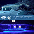Christmas Decorations For Home Outdoor LED Curtain Icicle String Light Street Garland On The House Winter 220V 5m Droop 0.6-0.8m