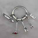 Mechanical Keychain Dad Father Initial Keychain Father's Day Gift Letter A-Z Truck Keychain Truck Key Ring Car Truck Lover Gift