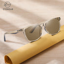 LM 2023 Polarized Sunglasses Men Women Fashion Square Shades Transparent Frame Ladies Travel UV400 Goggles Driving Sun Glasses