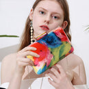 Acrylic Clutch Bag Female Evening Bags Acrylic Bag Colorful Printing Random Pattern Women Shoulder Bag Clutches Purse ZD1163