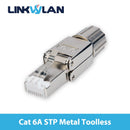 Launched New - RJ45 8P8C Unshield Shielded Field Connector - RJ45 Termination Plug for Cat.6/6A/7 23AWG Solid Installation Cable