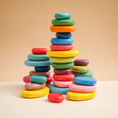 Baby Wooden Building Block BPA Free Montessori Educational Toy Rainbow Stacked Stone Balanced Stacking Toys Children Gifts