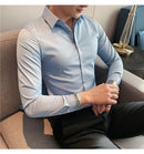 Camisas De Hombre Long Sleeve Shirts For Men Clothing 2026 Business Formal Wear Camisa Social Masculina Slim Fit Chemise Homme