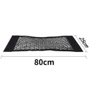 Car Back Rear Trunk Organizer Net Mesh Seat Elastic String Magic Sticker Universal Storage Bag Pocket Auto Organizer