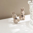 Bear Earrings for Women Girls 2023 Fashion Korea Silver Needle Autumn and Winter Earrings Cute Flocking Rabbit Ear Studs Jewelry
