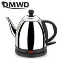 Long Mouth Electric Kettle Water Heating Pot Stainless Steel Boiler Hot Drink Teapot Heater Cooker Auto Power Off Boiling Cup EU