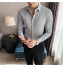 Camisas De Hombre Long Sleeve Shirts For Men Clothing 2026 Business Formal Wear Camisa Social Masculina Slim Fit Chemise Homme