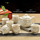 Retro Chinese Kung Fu Ceramic Teapot with Strainer Handmade Dragon Flower Puer Tea Pot 350ml Porcelain Samovar Kungfu Teaware