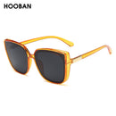 HOOBAN Brand Designer Cateye Women Sunglasses Retro Oversized Women's Sun Glasses Luxury Square Spectacles UV400
