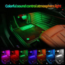 RGB LED 灯泡汽车内饰氛围灯带 USB 无线遥控 APP 音乐控制 多种模式照明装饰车灯