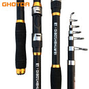 GHOTDA 2.1米-3.6米 鲤鱼竿 抛竿 硬质玻璃钢碳素伸缩鱼竿 钓鱼竿