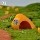 Easter Bunny Decoration Mini Resin Rabbit Craft Miniature Figurine Landscape Model Home Desktop Decor Fairy Garden Decoration