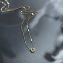 925 Sterling Silver 14K Gold Plated Pavé Crystal Horseshoe U Shape Pendant Necklace Women Fashion Jewelry Accessories