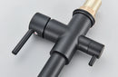 rozin Pull Down Filter Kitchen Faucet Black 3 Way Drinking Pure Water Faucets Brass 360° Flexible Purification Water Mixer Tap