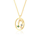 ANDYWEN 100% 925 Sterling Silver Spring Rainbow CZ Zodiacs Pendant Necklace 2021 Wedding Jewelry Fine Rock Punk Ovals Crystal