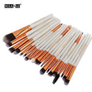 MAANGE 15/22Pcs Beauty Makeup Brushes Set Cosmetic Foundation Powder Blush Eye Shadow Lip Blend Make Up Brush Tool Kit Maquiagem