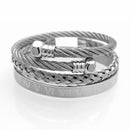 Top Quality Luxury Royal Crown Bracelets & Bangles Fashion Stainless Steel Men' Jewelry Do Not Fade Jewellery Sets Best Gift