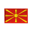 Embroidered Patches Russia Germany Slovakia Lithuania Moldova Faroe Macedonia Montenegro Switzerland Spain France Flags Badges