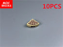 MOC Bricks Food Cookie Bone Pretzel Bagel Biscuits Waffle Chips Hot Dog Bread Pizza Milk Educational Building Blocks Kids Toys