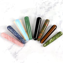 Wholesale Natural Stone Crystal Massage Stick Rose Quartz Wand Face Head Eye Massager Body Neck Health Skincare Acupuncture Pen
