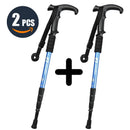 Walking Adjustable Trekking Pole Anti Shock Ultra Light Alpinism Poles Telescopic Ultralight Hiking Travel Non-slip Stick