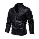 Mountainskin 男士皮夹克 冬秋男士摩托车PU外套 保暖时尚修身男式品牌服装 SA812