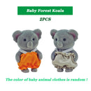 Easter Bunny Simulation Forest Animal Baby Toys Rabbit Family Dolls Dollhouse Figures Collectible Toy  4.5cm Furniture Set Gift