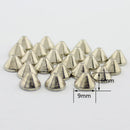 50pcs 9x6mm Silver Gold Thorns Spikes Rivets For Leather Punk Rivets Bullet With Screws DIY Tire Studs And Spikes For Clothes