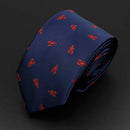 Trendy Design Men's Microfiber Jacquard Necktie Animal Plant Skull Flower Woven Tie Wedding Party Father's Day Birthday Gift