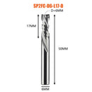 Compression milling cutter woodwork UP &amp; DOWN Cut Two Flutes Spiral Carbide Milling Tool CNC Router Wood End Mill Cutter Bits