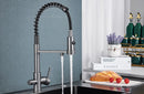 rozin Pull Down Filter Kitchen Faucet Black 3 Way Drinking Pure Water Faucets Brass 360° Flexible Purification Water Mixer Tap
