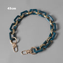 New Fashion Woman Handbag Accessory Metal Parts White Pearl Acrylic Resin Chain Luxury Strap Women Shoulder Cute Clutch Chains