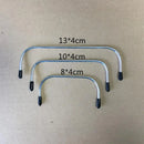 Bracket Gold Manual Fabric Diy Material Parts Round Curve Angle Clutch Frame Handle Handmade Vintage Kiss Lock Purse Frame