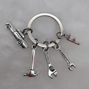 Mechanical Keychain Dad Father Initial Keychain Father's Day Gift Letter A-Z Truck Keychain Truck Key Ring Car Truck Lover Gift