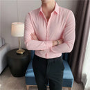 Camisas De Hombre Long Sleeve Shirts For Men Clothing 2026 Business Formal Wear Camisa Social Masculina Slim Fit Chemise Homme