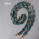 New Fashion Woman Handbag Accessory Metal Parts White Pearl Acrylic Resin Chain Luxury Strap Women Shoulder Cute Clutch Chains