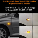 标致206 307 407 Partner雪铁龙Expert雪铁龙Berlingo Xsara Elysee Jumpy C3 C5 LED侧标志灯转向灯