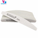 50 X Nail Sunshine Nail File Strong Thick Wood Manicure Vijl 100/180 Sandpaper Nails File Buffs Buffing Grey Boat Nail Care Tool