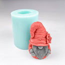 DW0227 PRZY 模具 有机硅 婚礼生日蜡烛模具 3D 魔术师戴帽老人皂模粘土树脂模具
