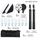SH 50x70CM Four Lamp Softbox Kit Photographic Lighting With 8pcs Bulb Soft Box Photographic Lightings Camera Photo Accessories