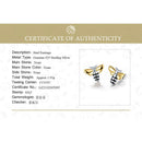 Lotus Fun Real 925 Sterling Silver Earrings Designer Fine Jewelry Lovely 18K Gold Honey Bee Stud Earrings for Women Gift Brincos