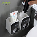 ECOCO 自动牙膏挤压器 壁挂式浴室浴室配件 防水牙膏挤压器 牙刷架