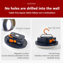 MOSLIGHTING Rechargeable Camping Lantern Magnet Flashlight Fishing Light Outdoor Work Repair Portable High Power Emergency LED