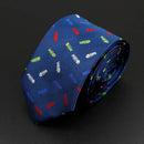 Trendy Design Men's Microfiber Jacquard Necktie Animal Plant Skull Flower Woven Tie Wedding Party Father's Day Birthday Gift