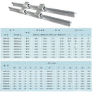 2PCS SBR12 SBR16 SBR20 20mm Linear Guide Rail 300-1500mm Fully Supported Linear Rail with SBR16UU Linear Bearing Block CNC Part