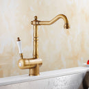 Antique Bronze Kitchen faucets 360 Rotate Swivel Faucet Hot Cold Water Tap Mixer Kitchen Sink Faucet ELK331